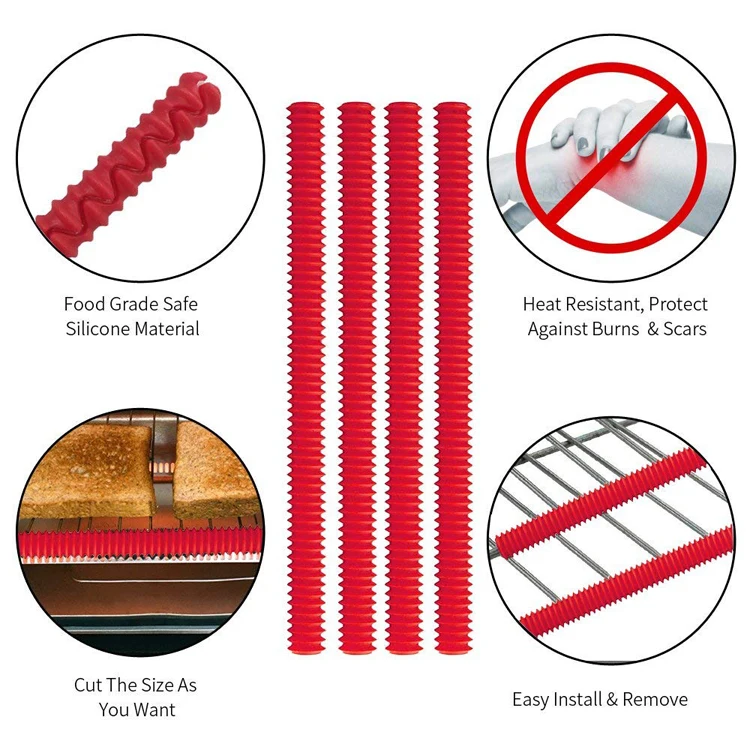 
BPA Free Heat Resistant Silicone Oven Rack Guard 