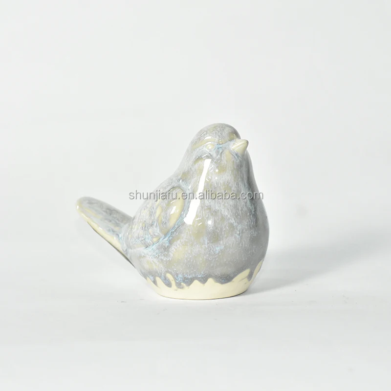 Hand-Made Craft Hot Sale Animal Statue Shape Sculpture Decoration Figurine Ceramic Bird