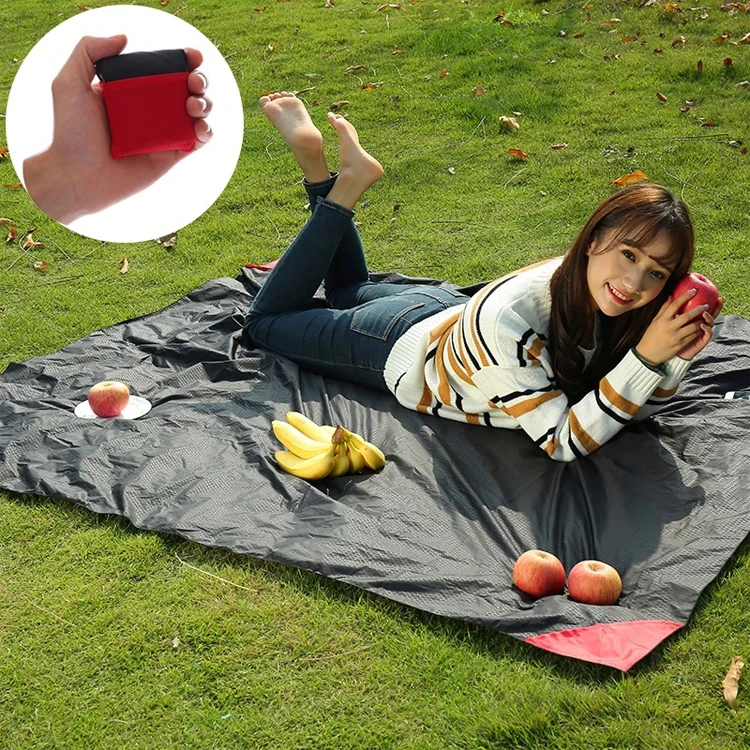 
Waterproof Beach Picnic Blanket Mat Lightweight Compact mini pocket blanket 