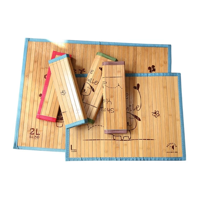 
Охлаждающий коврик для щенка, охлаждающая подстилка из бамбука, удобный коврик для сна в виде соломы, для охлаждения, для охлаждения питомца 