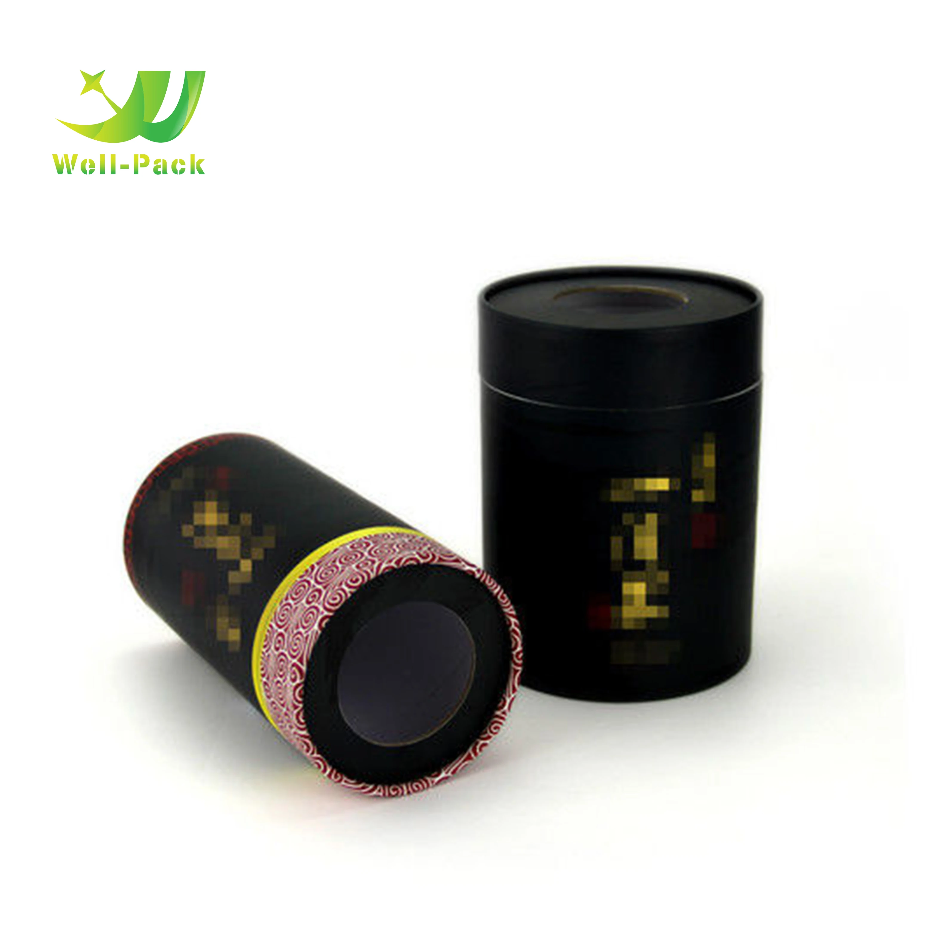 Paper Tea Food Box Packaging Cardboard Tube with Foil Lining
