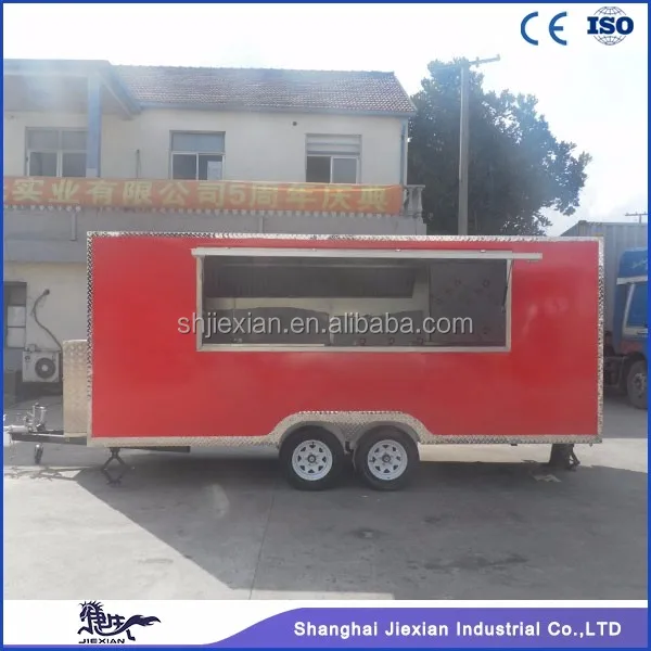 JX-FS500 5M long mobile food cart scooter trailer mobile food vending trailer for sale