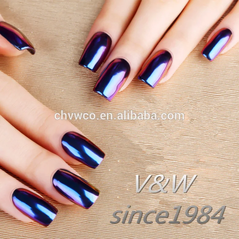 
Mirror chrome metallic mirror powder high quality gel nail polish 