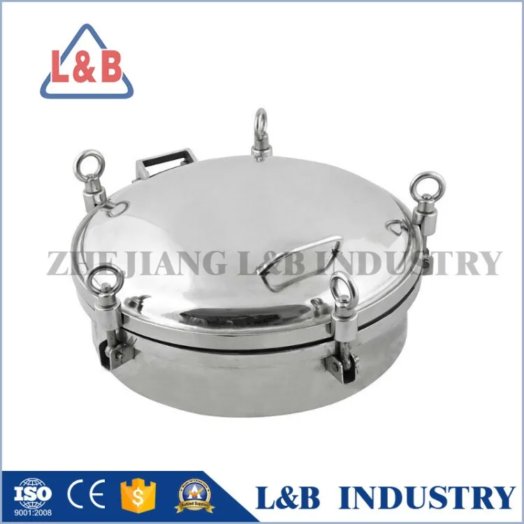SS316 sanitary stainless steel tank hatch cover