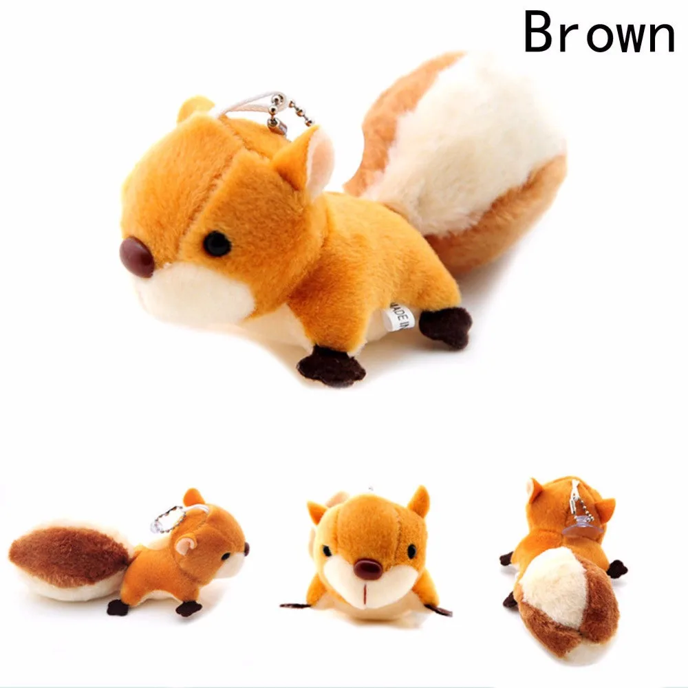 Сумка Подвеска супер мило белка животных короткие плюшевые куклы брелок