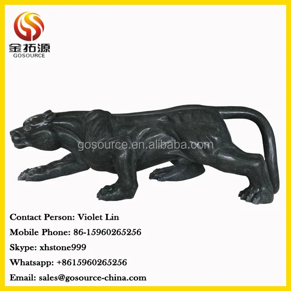 Beautiful strong leopard granite statues