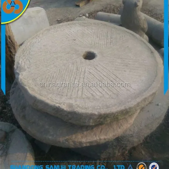 Sale real old millstone outside steps stone