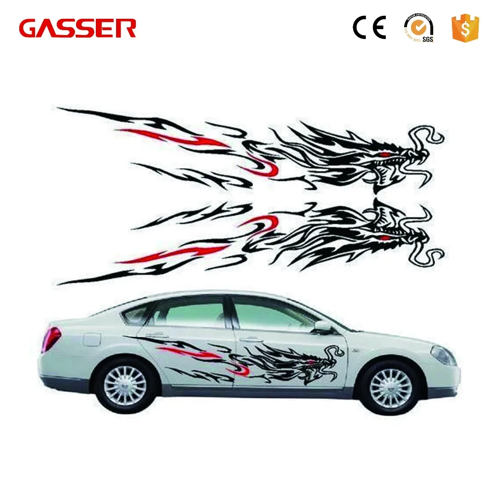 Popular Outdoor Custom Logo PVC Decal Car Sticker Design 3D Embossed Full Color