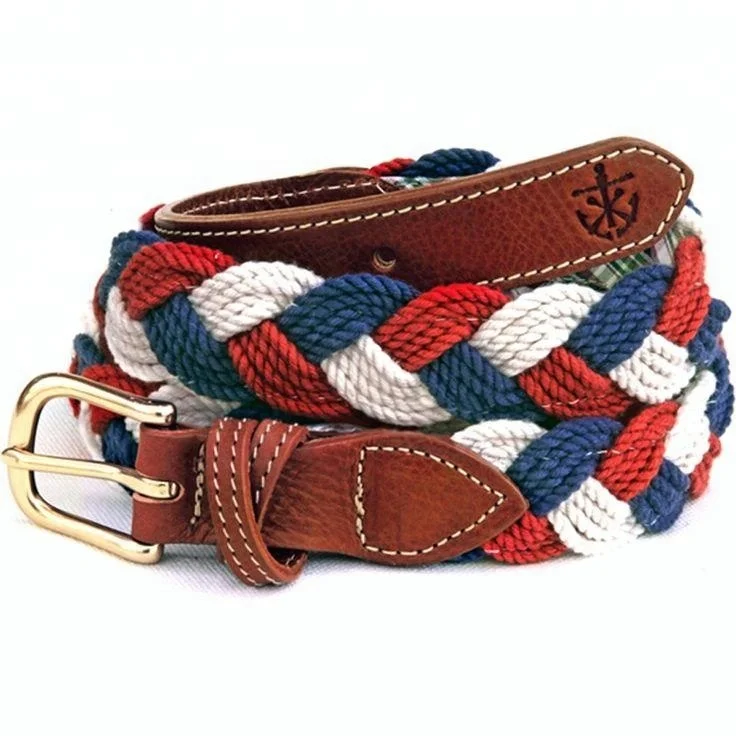 Unisex Fabric Belts High quality new fashion stretch knitted elastic belts customized