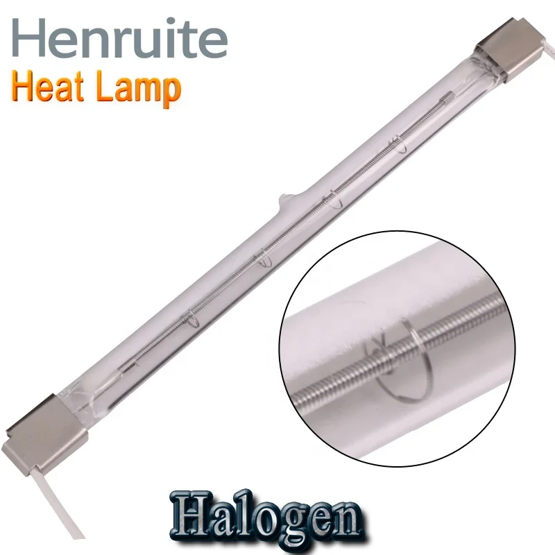 480mm 220v 2000watt IR Heat Lamp Halogen Lamp Heater Halogen Bulbs Infrared Heating Lamp for Blowing Machine