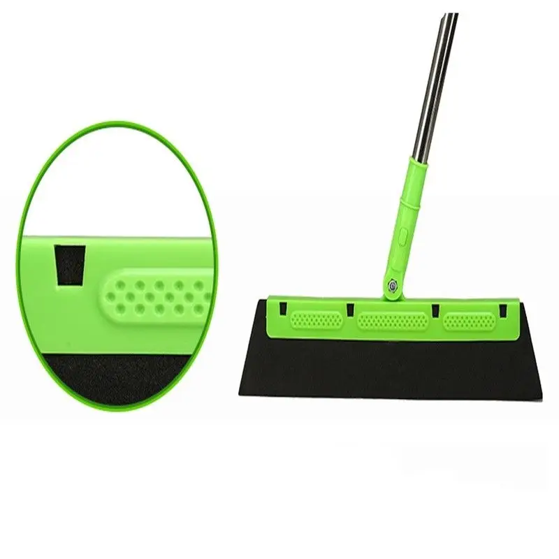 Manual Magic Dust Hair Bathroom Wiper Broom 180-degree Rotating Handle Blade Clean Sweeper Rubber sweep Mop Cleaner KitchenTool