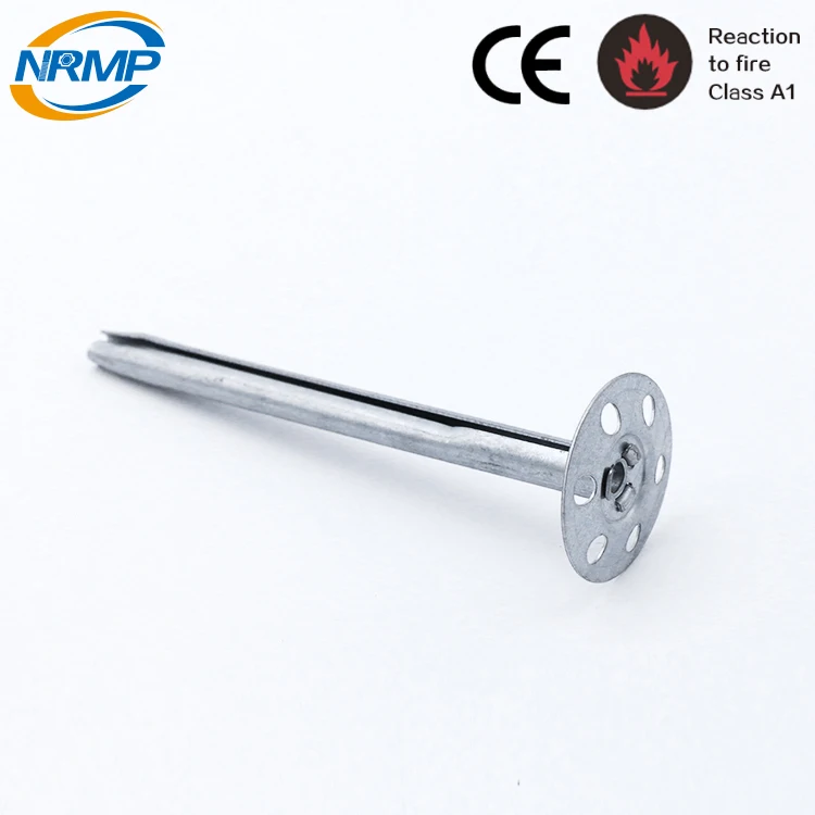 Pre-galvanized metal insulation board fixing pin with CE approval