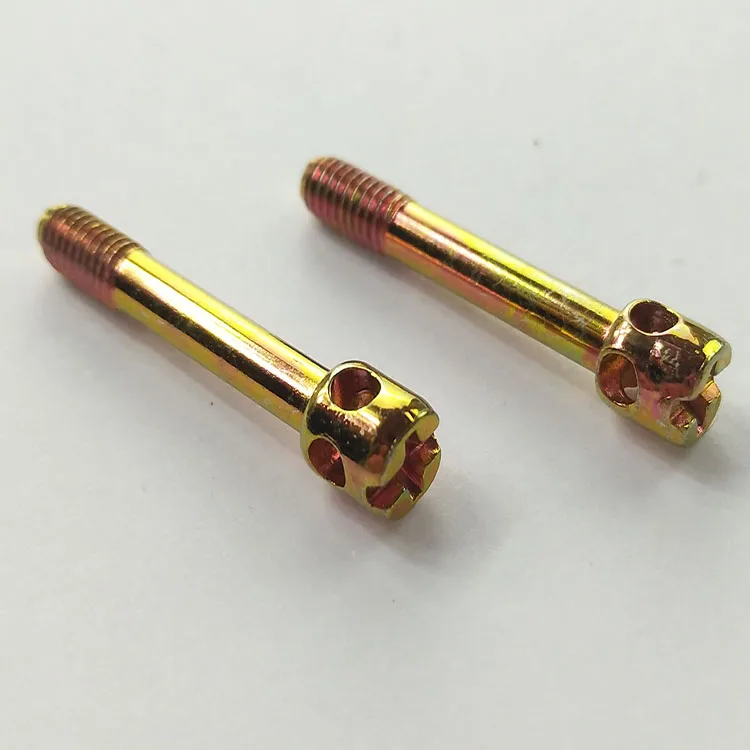 Brass Cross Recessed Bored Head Electricity Meter Lead Seal Screw
