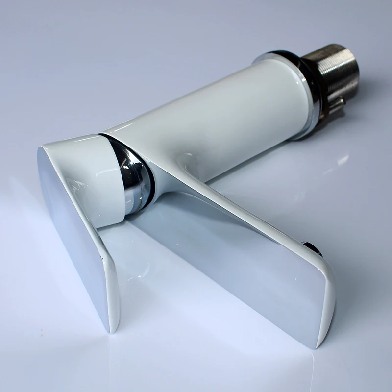 Spark factory bathroom white wash basin mixer taps