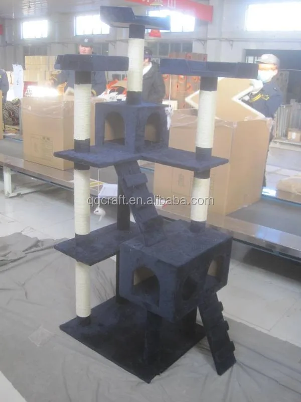 Big Indoor Cat House , Big Cat Trees 198cm luxury cat tree