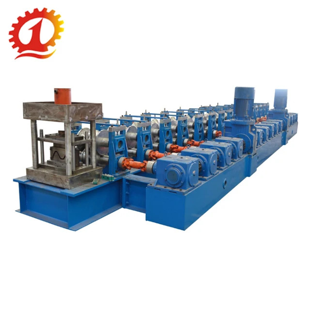 Automatic Freeway Crash Barrier / Highway Guardrail Roll Forming Machine