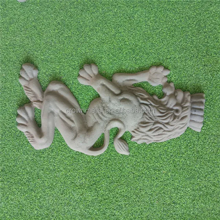 cast iron parts wrought iron arts and crafts lion metal gate decoration