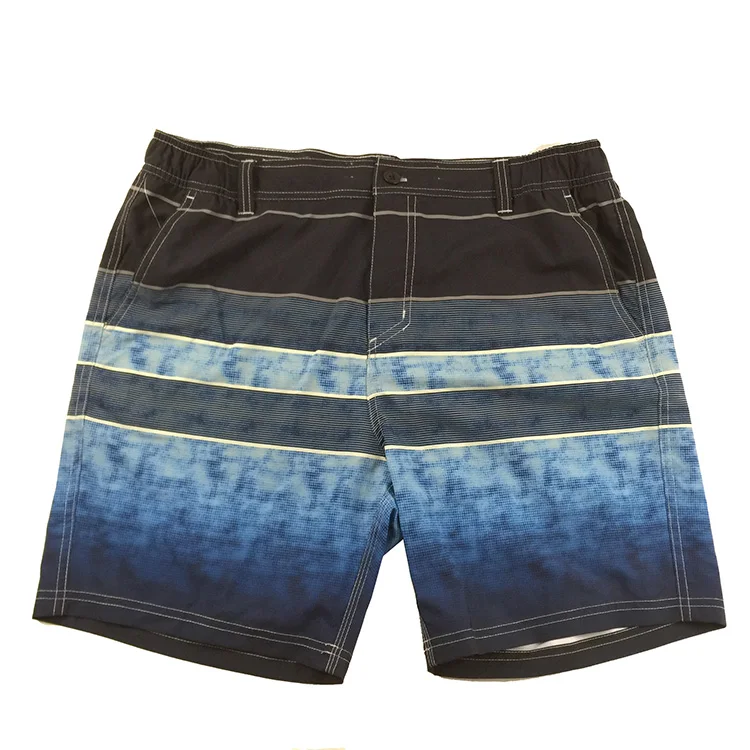 
4 Way Stretch Custom Printed Men Stretch Wholesale Board shorts Graphic printing beach shorts 