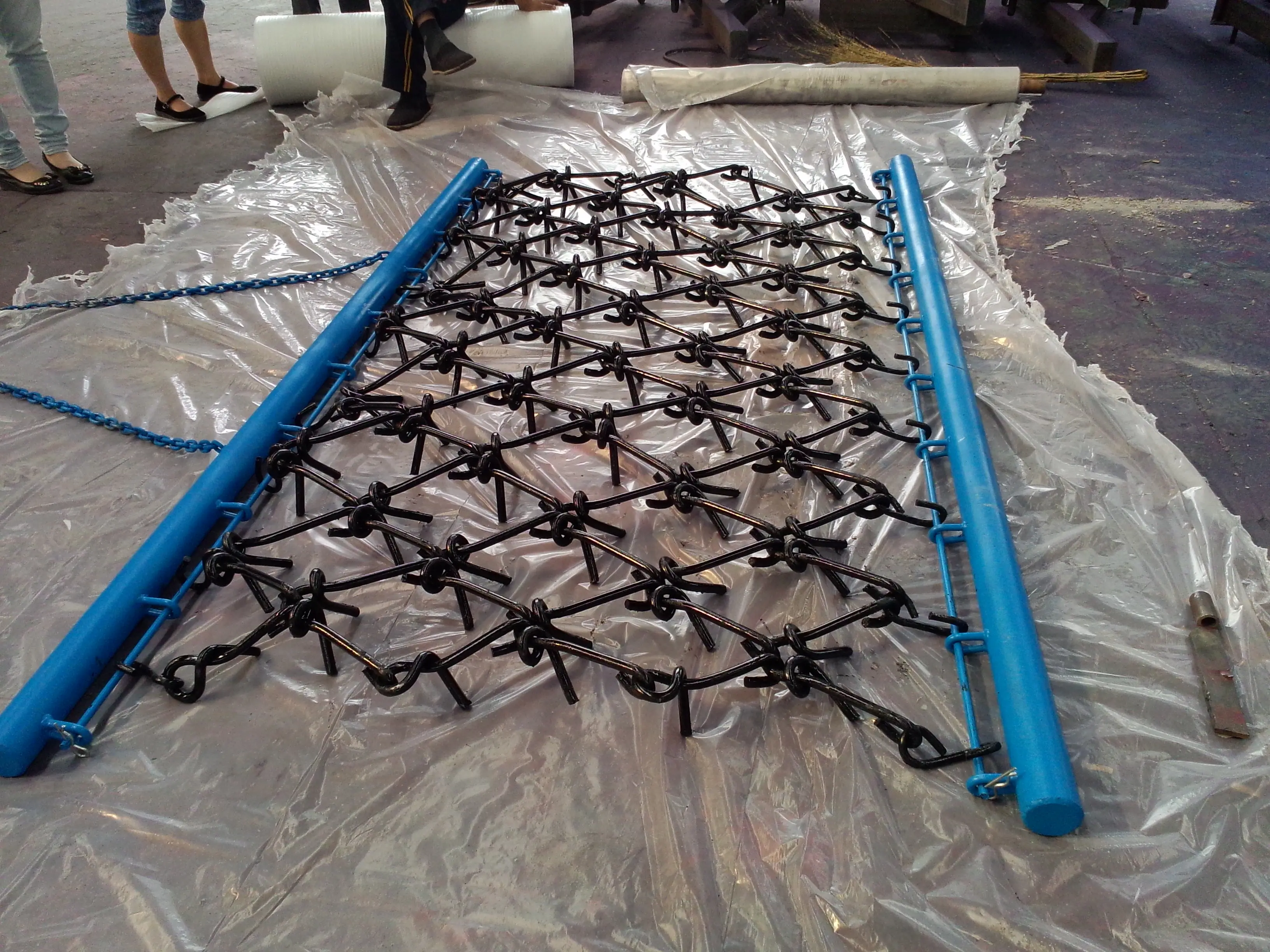 farm machinery equipment 3 point drag chain harrow for sale