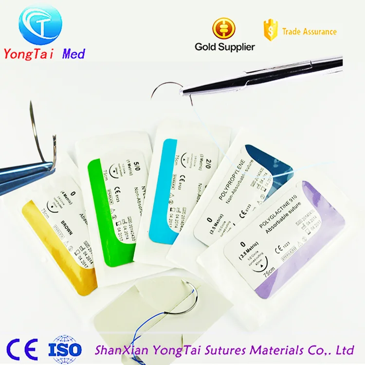 New design chromic catgut surgical surture,sterile stainless steel wire suture pack