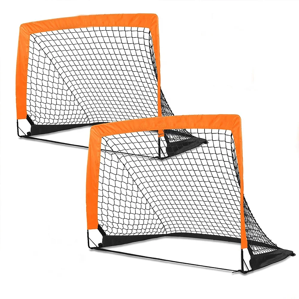 Portable  Easy Fold-up Soccer Goal Fiberglass Football Net For Kids