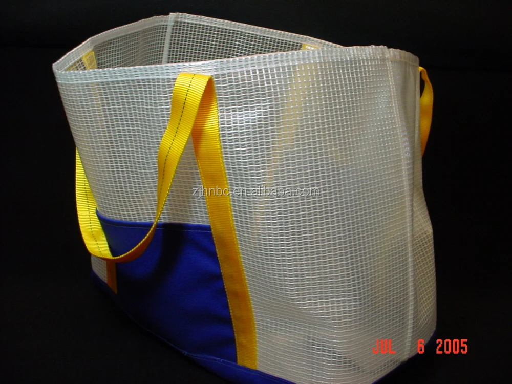 PVC Folder Transparent Mesh Travel Bag