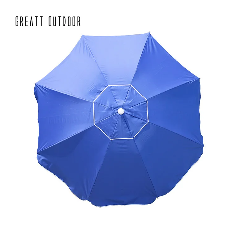 New Arrival Standard Size Luxury Quality  Advertising Parasol Air Vented Umbrella Outdoor Beach Umbrella with Logo