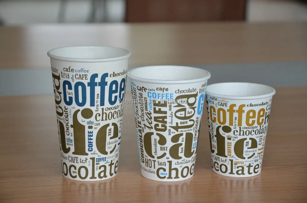 custom printed paper coffee cupsin Packaging Cup, Bowl from Industry & Business on Aliexpress