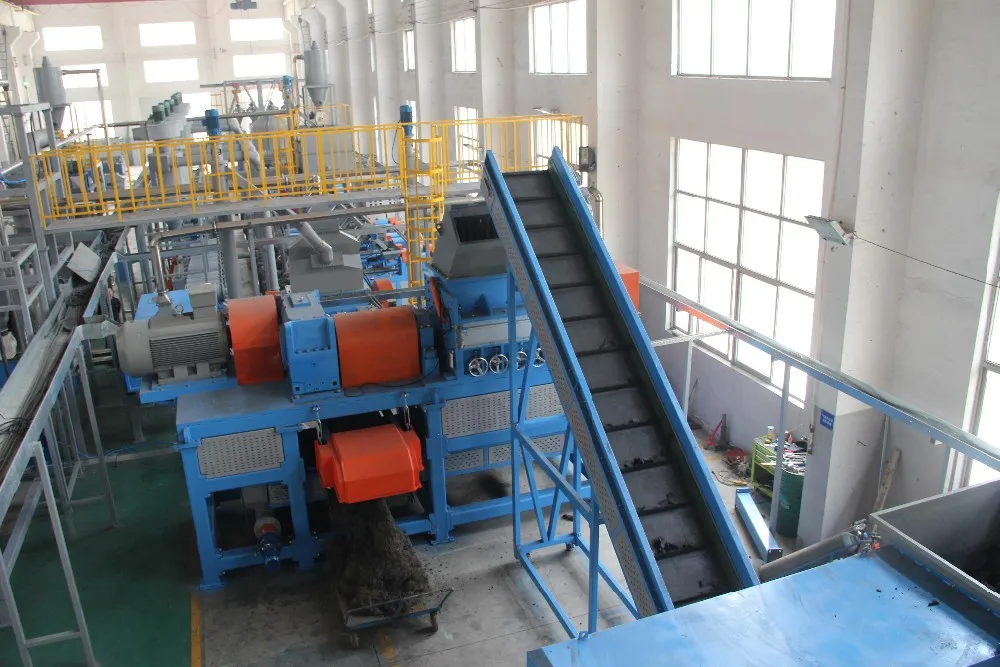 tire cutting machine for rubber mulch and chips in China