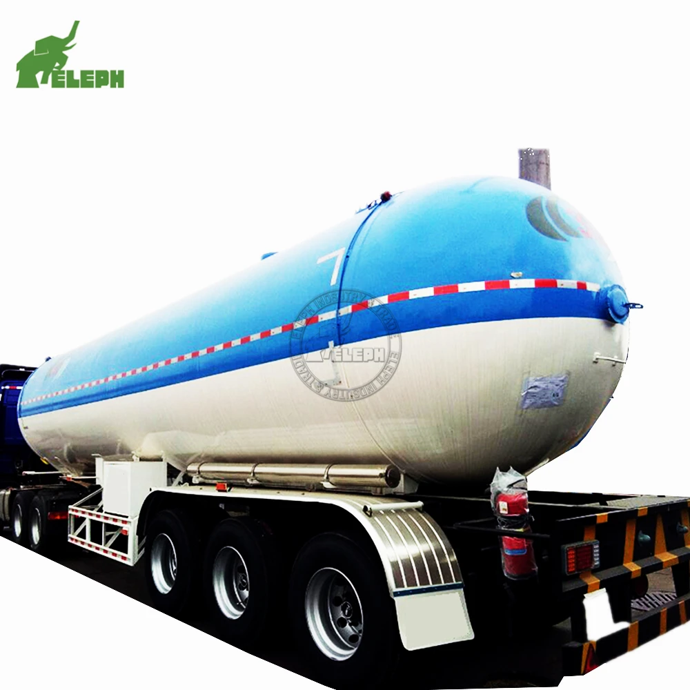 Eleph Verified Pro 3 Axle 60.72CBM LPG Liquid Ethane transport fuel tanker semi-trailer