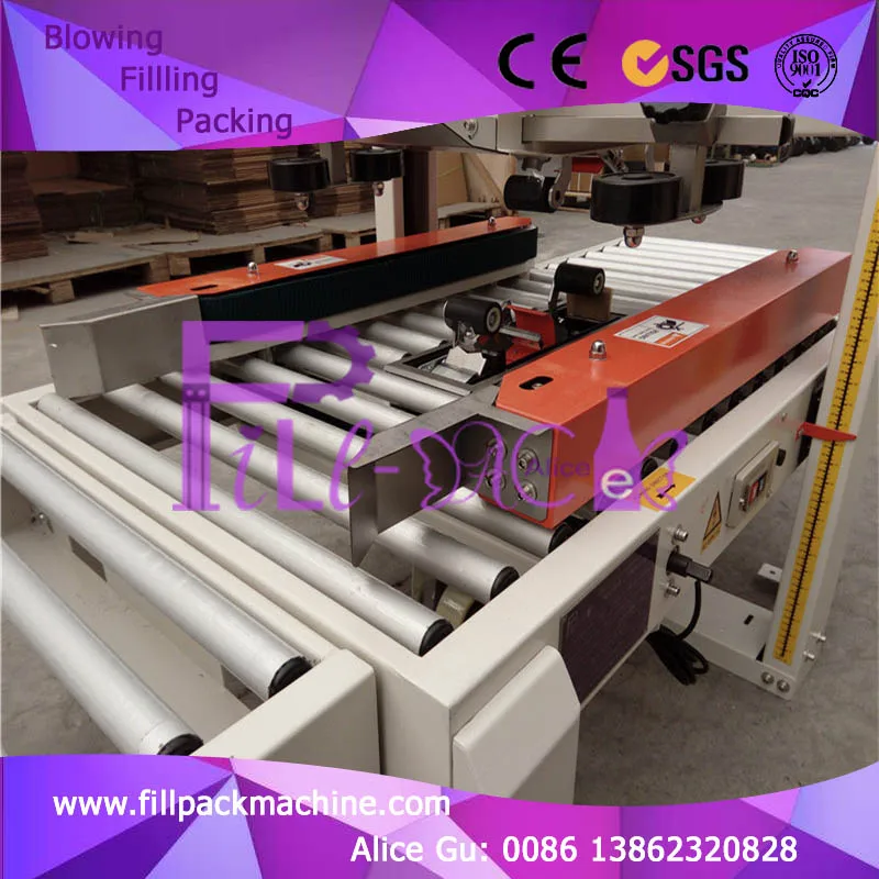 Semi auto Carton seaming machine / equipment / device / system / line / plant / unit / Carton seamer