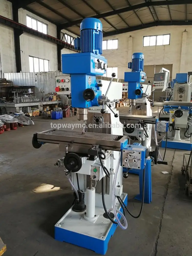 small Horizontal &vertical gear drive drilling and milling machine ZX7550cw