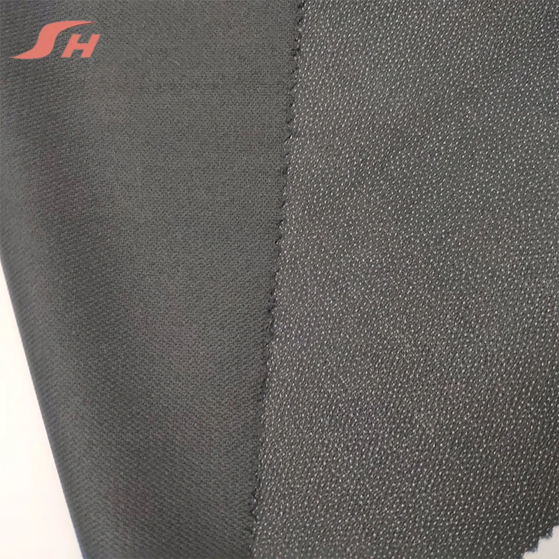 100% Polyester fusible adhesive interlining shirt plain weave woven interlining in china