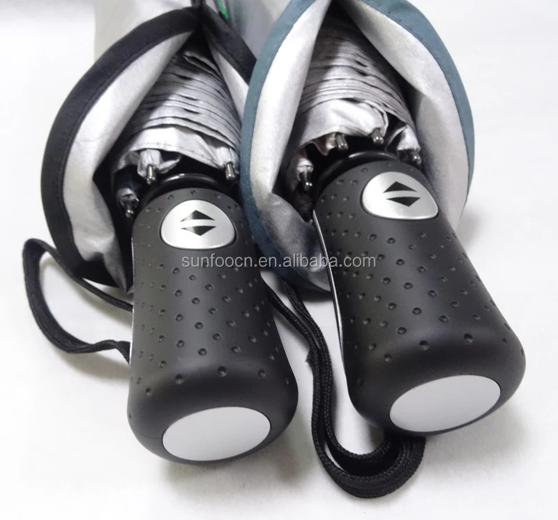 Anti UV sun umbrella - 3 fold automatic windproof rainproof UV protection UPF 50+