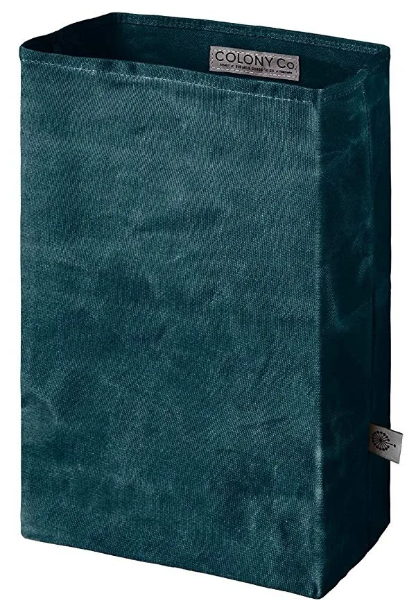 
Waxed Canvas Cotton Lunch Bags Brown Paper Bag Styled Classic Updated Reusable and Washable, Worthbuy Lunch Box for Men & Women 