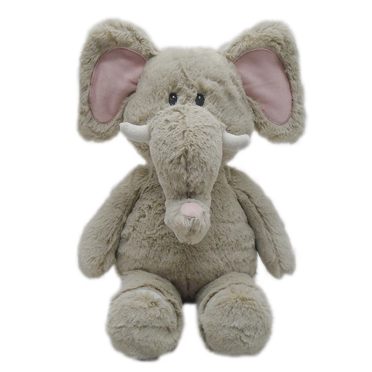Handmade stuffed elephant plush toys with big pink ears for lovely gifts