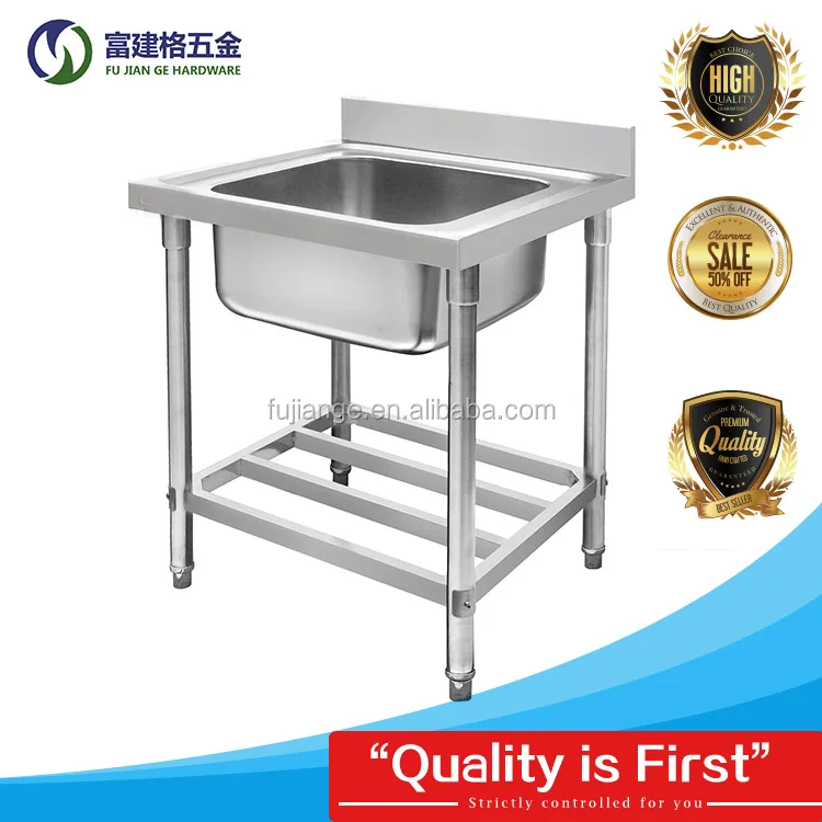 stainless steel sink rack with undershelf  Commercial Toliet Stainless Steel Double Sink 304 Stainless Steel Freestanding
