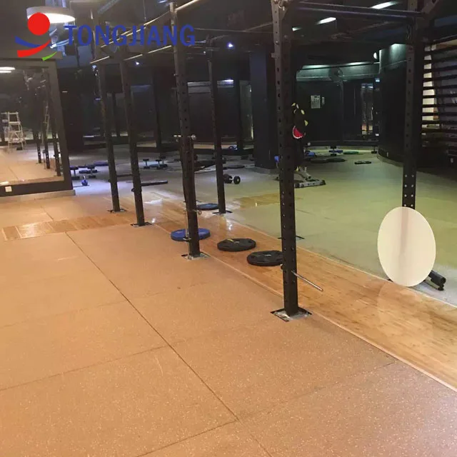 TJ фитнес напольный кроссфита коврик для спортзала 30 мм резиновая плитка