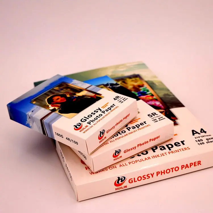 Factory Supply Hot Selling Water Resistant Fast Dry Full Color 115g A4 Glossy Photo Paper/Inkjet Photo Paper