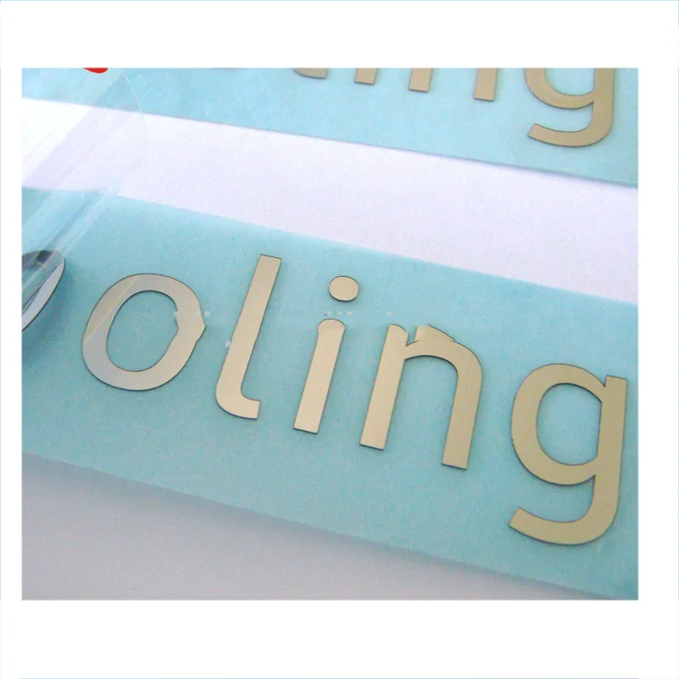 Factory Price PET Brand Logo Custom Plastic Sticker Decal With Self Adhesive