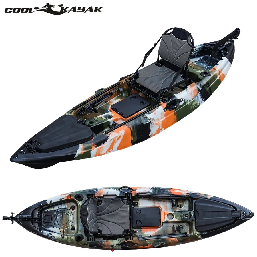 NEW!!! Best quality fishing kayak plastic boat single sit on top sea kayak