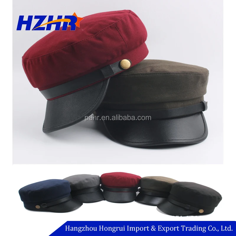 Модные унисекс плотная Военной Hat флота cap поли хлопок бескозырке весна и осень модная женская шляпа