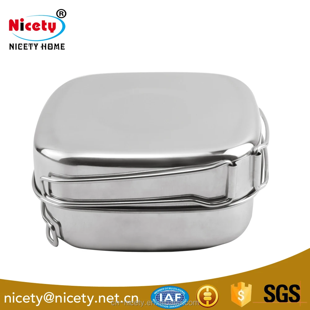 Кухонная посуда для походов пикника приготовления пищи набор пешего туризма 6 шт./компл. нержавеющая сталь 201