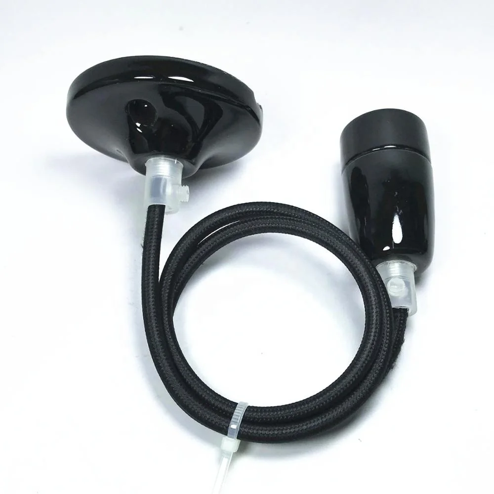 E14 pendant porcelain lamp holder with ceramic ceiling rose e14 ceramic lamp socket