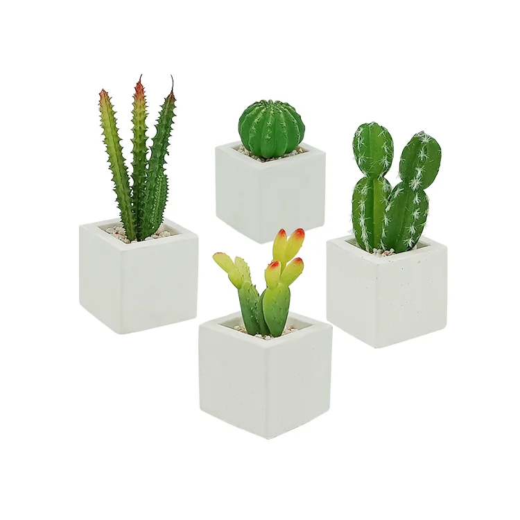 
Hot sale desktop artificial potted plants cactus plants mini artificial cactus 