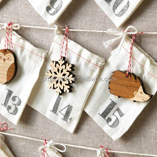 Handmade Christmas Ornament Wooden Advent Calendar