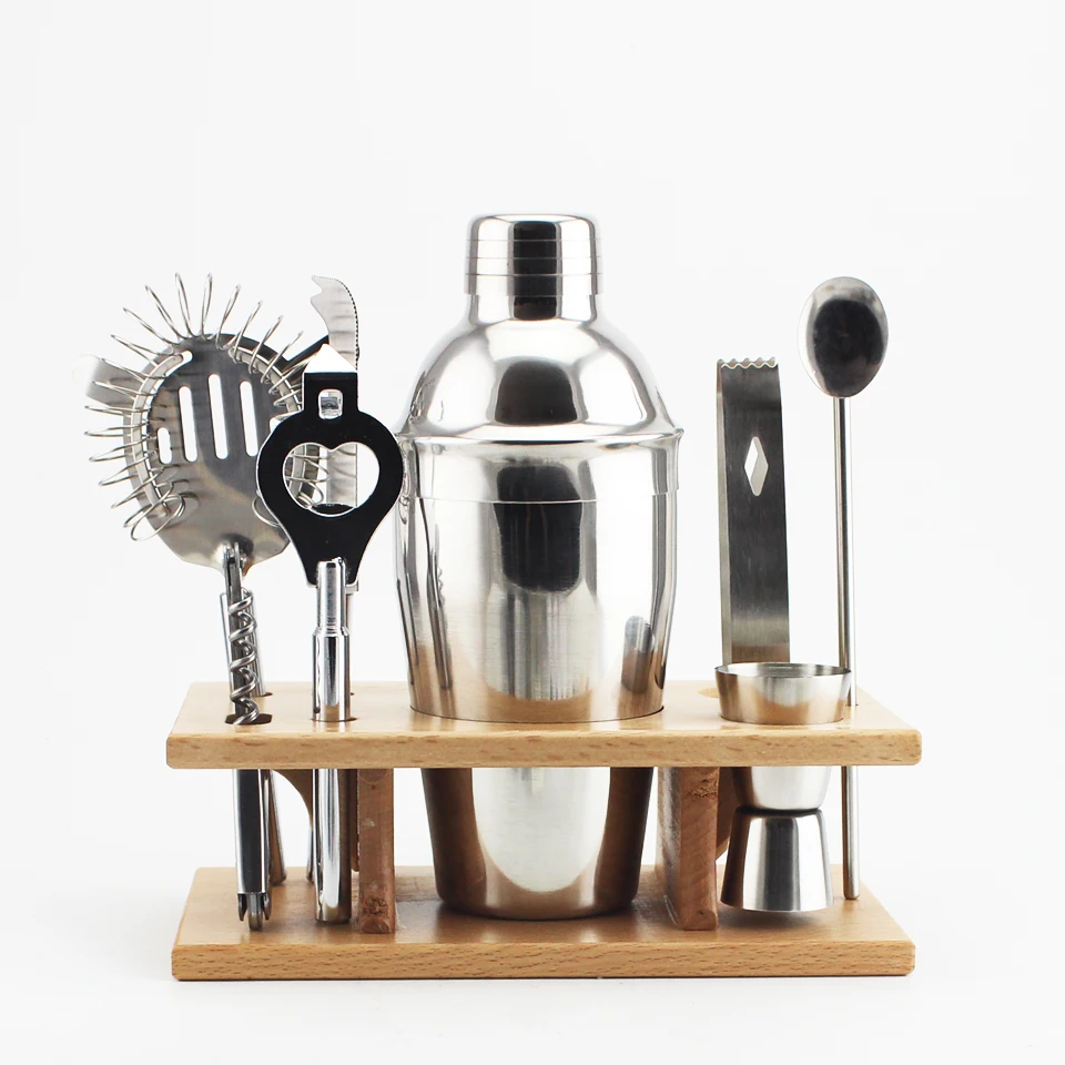 Cocktail Shaker Set Party Bar Accessories Bartender Making Drinks Gift Kit Gift