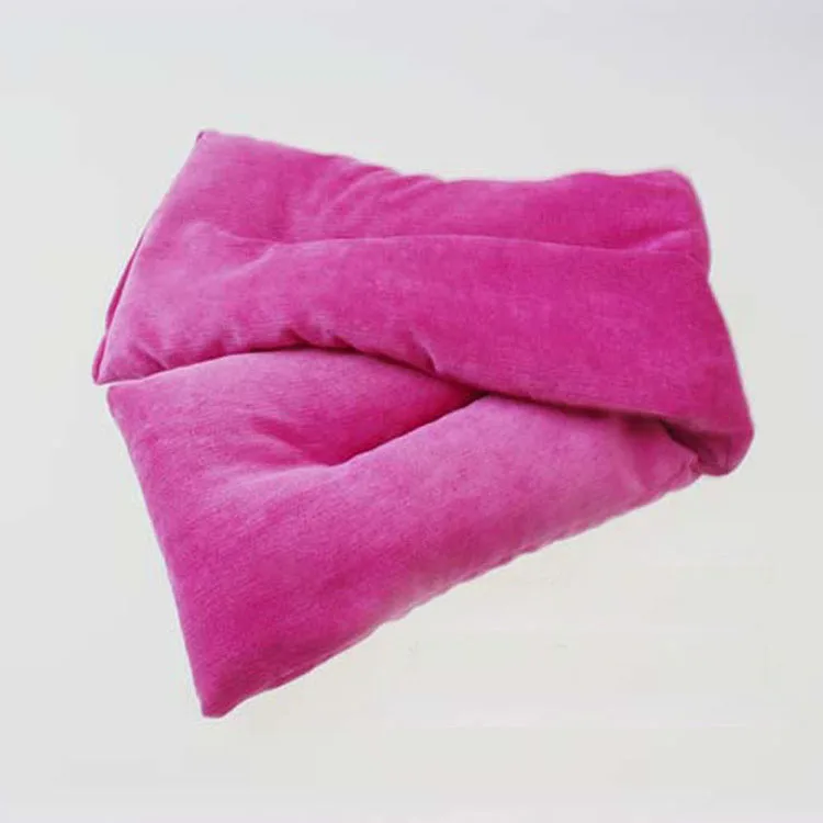 SZPLH Super Soft Plush Extra Long Neck Heating Pad Rice Flax Filled Heated Pillow Wrap