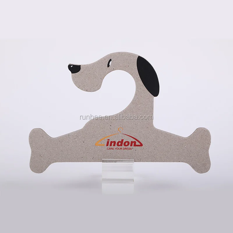 Cute design pet clothing hanger paper cardboard clothes hangers