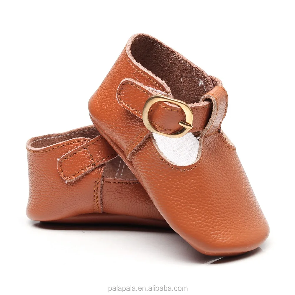 
wholesale genuine leather soft sole T-bar ballet toddler girl mary jane baby shoes 